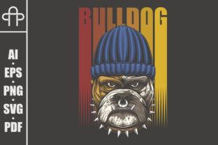 Bulldog Urban Retro Vector Illustration Review