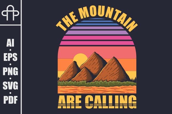 Mountain Retro Vector Illustration Review