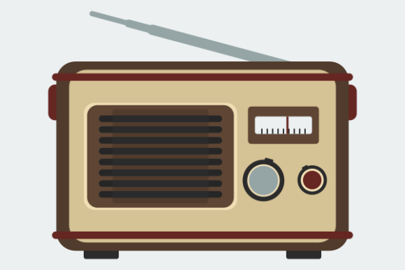 Old Vintage Classic Radio Illustration Review