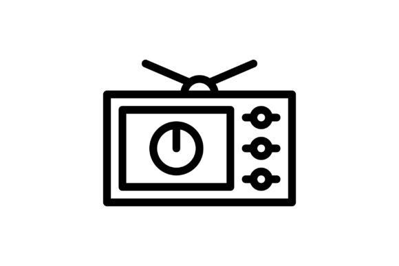Retro Black and White Line Icon Review