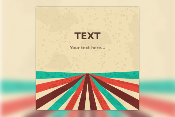 Retro Lines and Grunge Text Background Review