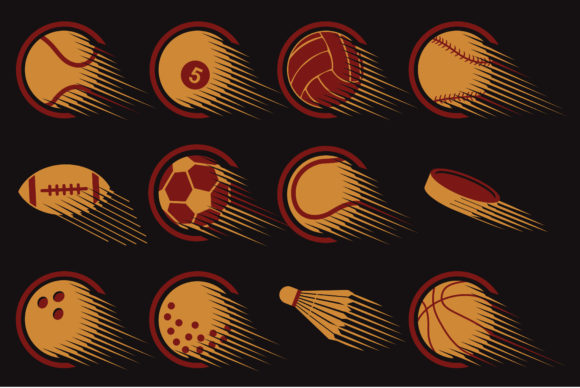 Sports Balls Retro for Design Review