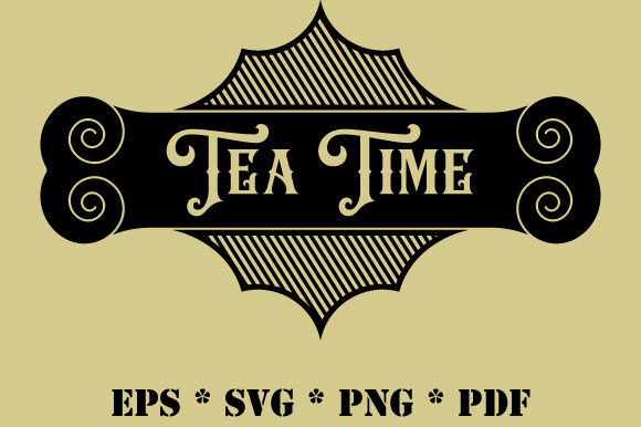 Vintage Retro Tea Time Vector SVG Review